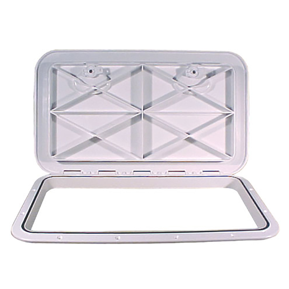 HT1424AW 14 x 24 in. Flush Hatch White with ASA Material - Acrylonitrile Styrene Acrylate