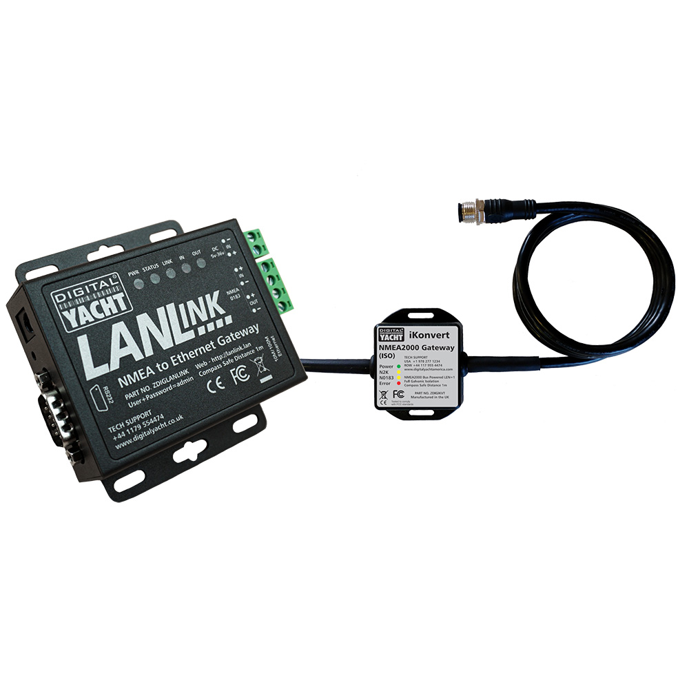 ZDIGLANLN2K LAN Link NMEA 2000 to Ethernet Gateway