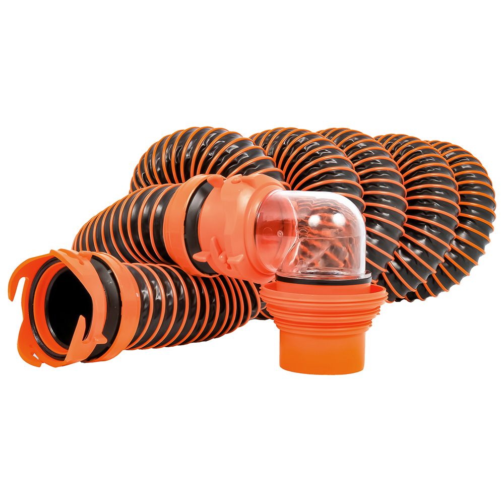 39859 15 ft. Rhino EXTREME Sewer Hose Kit with Swivel Fitting 4-In-1 Elbow Caps