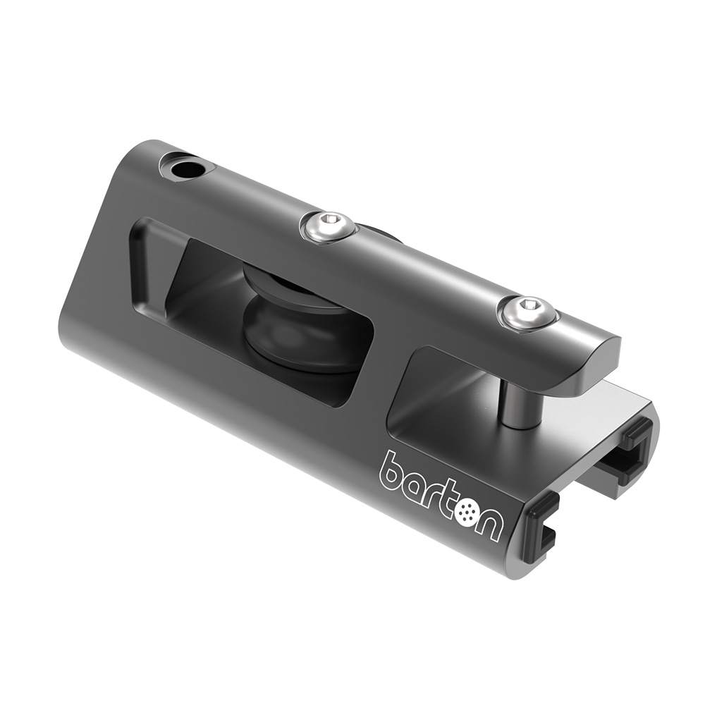 32221GTB 32 mm End Stop & Becket Genoa Car Track - Black