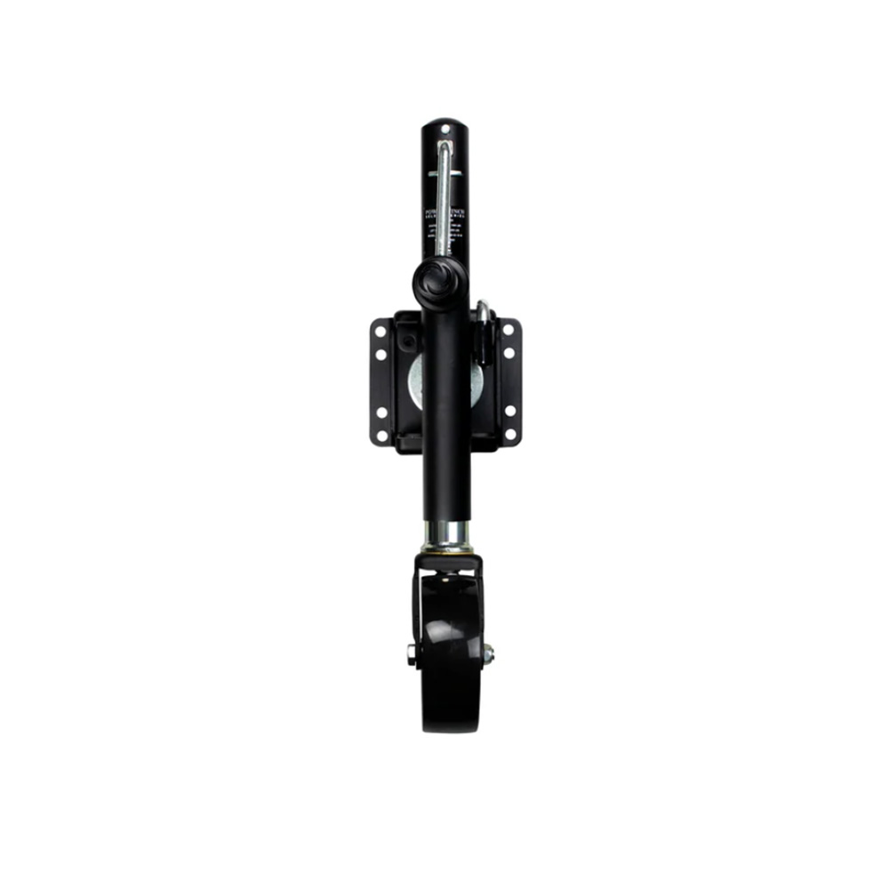 21400-J-1000-W1-B-R Select Series Jack - 1000 lbs Weld-On & Single Wheel, Carbon Black