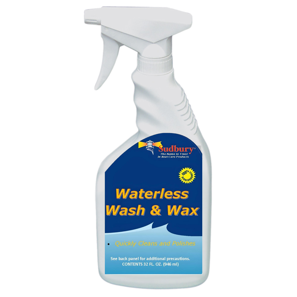 Sudbury 150Q 32 oz Waterless Wash & Wax Spray Bottle