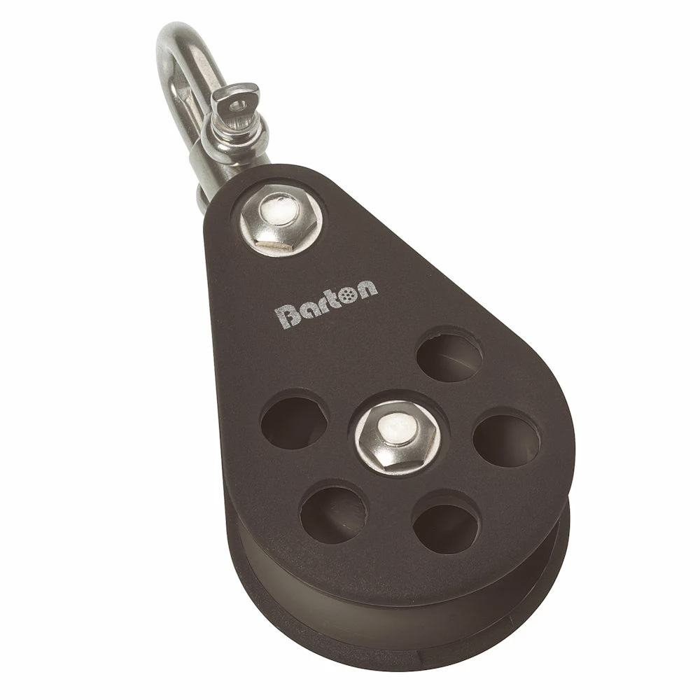 N07130 70 mm Plain Bearing Pulley Block with Single Swivel - Size 7