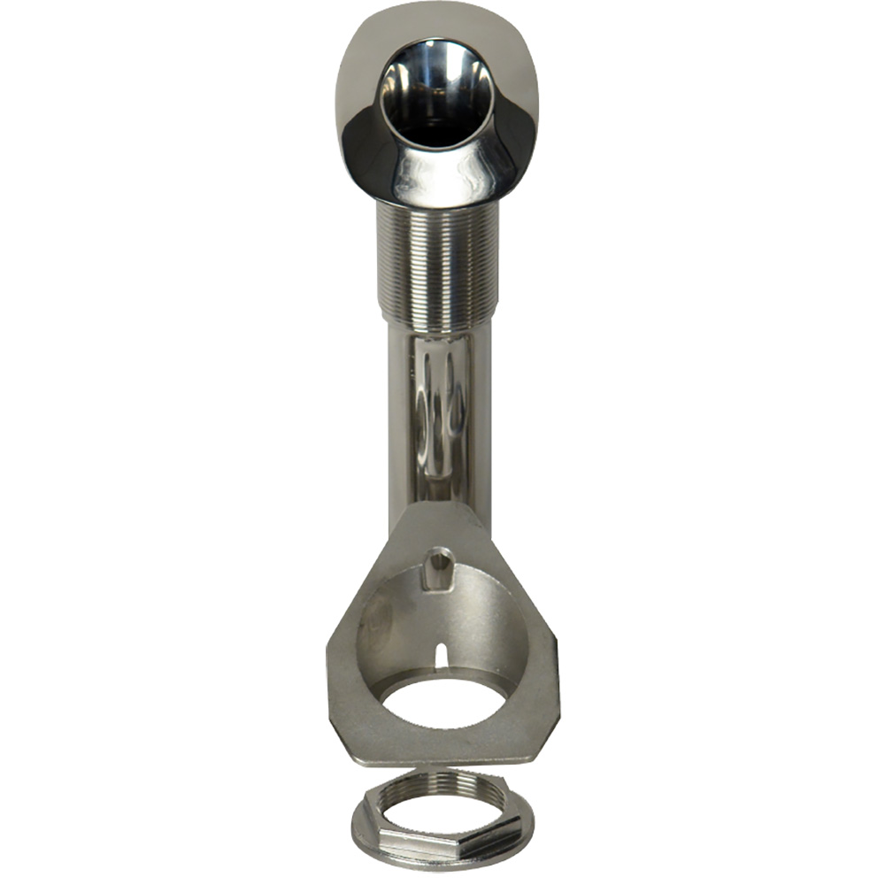 53678C 70 Series Screwless Flush Mount Rod Holder - 30 Deg Stainless Steel - Cast Bottom - Black Liner