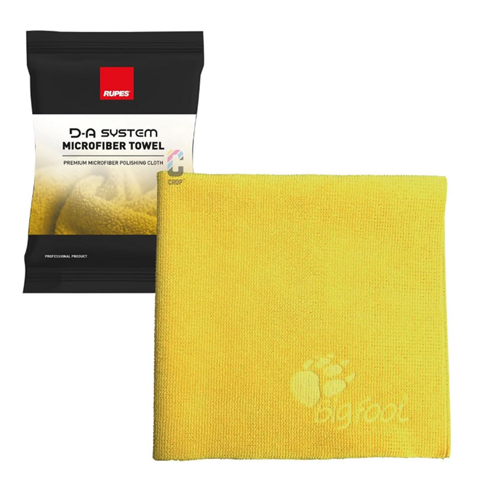 9.BF9060 16 x 16 in. D-A System Microfiber Towel - Yellow
