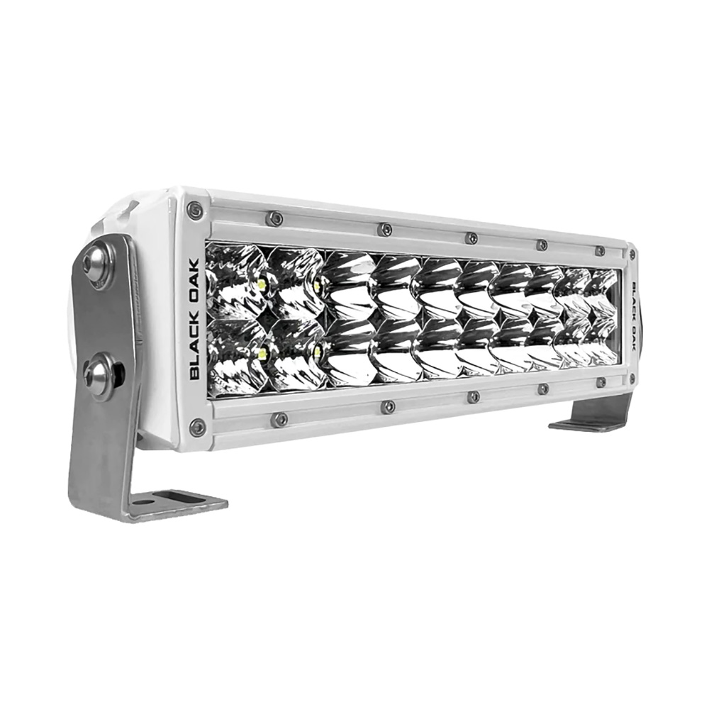 10CM-D5OS 10 in. Pro Series 3.0 Double Row LED Light Bar - Combo Optics - White Housing