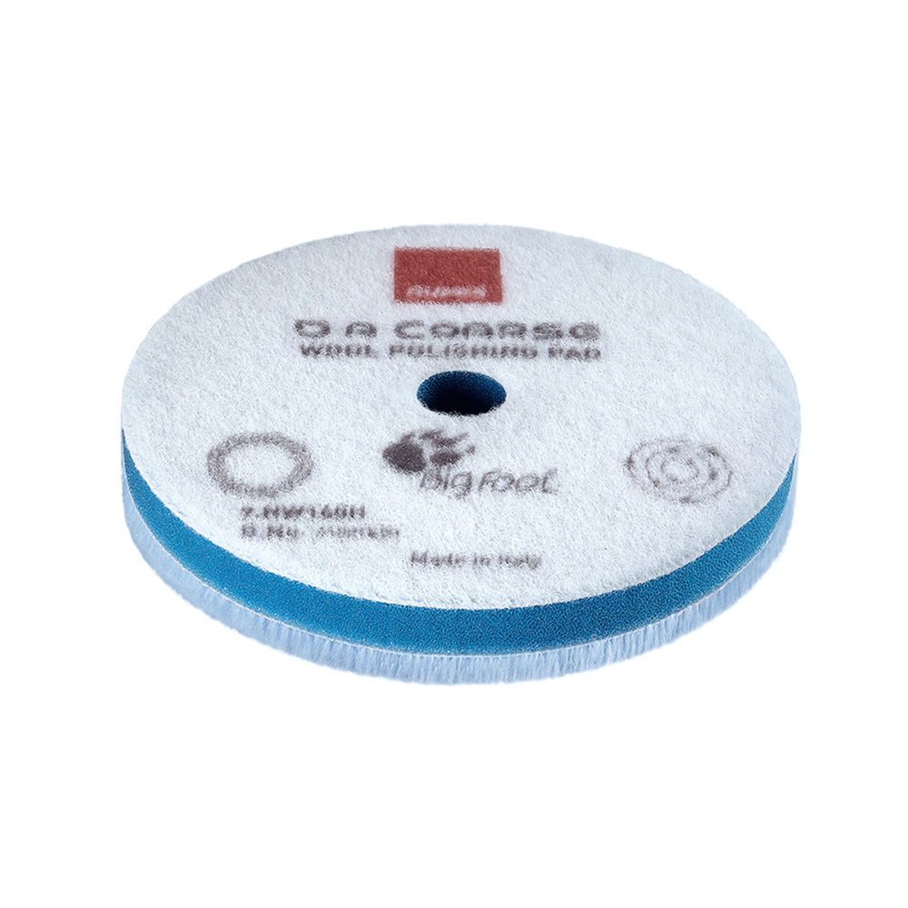 9.NW80H 80 mm D-A Coarse Wool Polishing Pad - Blue