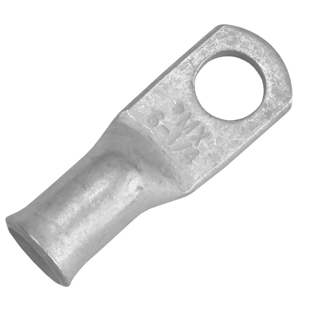 TAE6-14R-2 6 AWG Tinned Lug, 0.25 in. Stud Size - Pack of 2