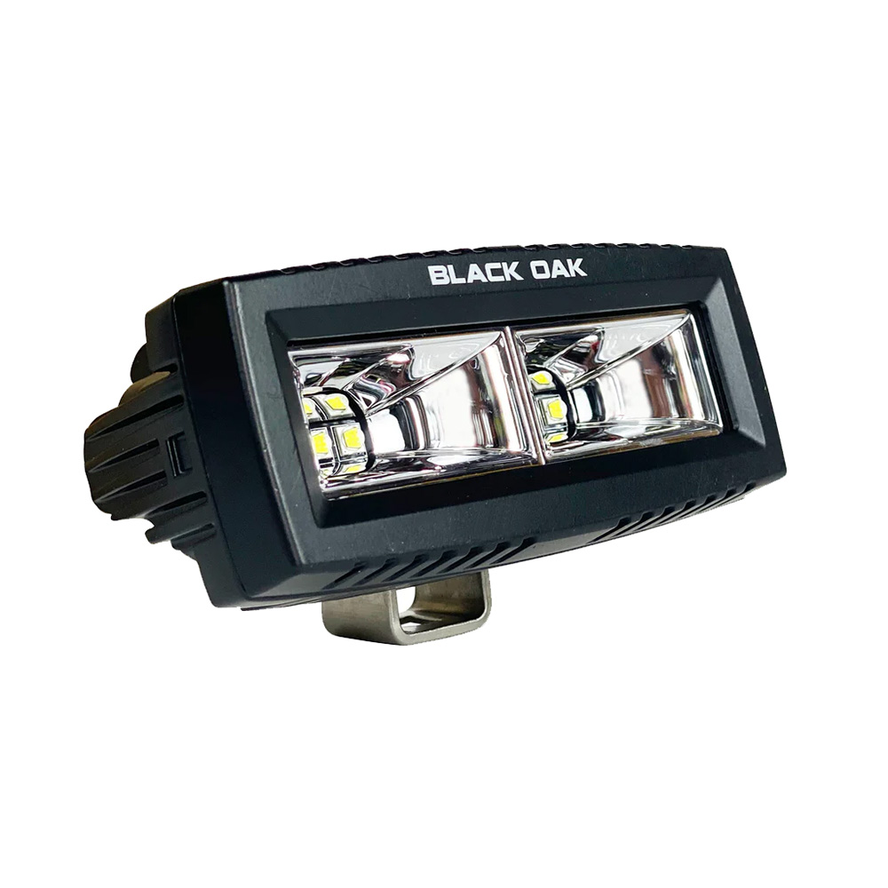 Black Oak 4in Marine Spreader Light Flood Scene LED Pro Series 3.0 - Black