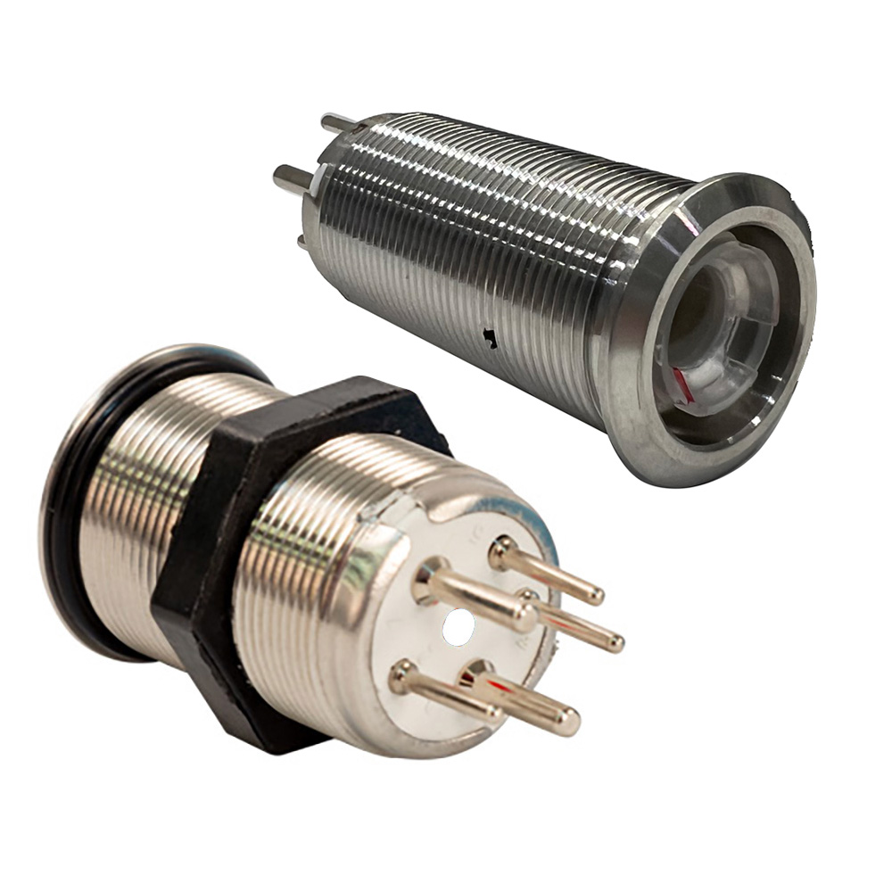 9059-3114 22 mm Inrush Push Button Switch Nav & Anchor Off & On-On - Blue & Green - Red LED - Switch Body Only