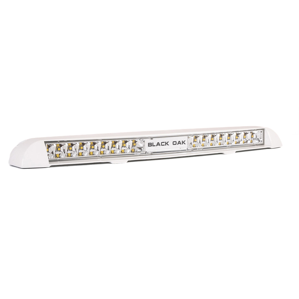 Black Oak Low Profile Marine Bar, Flood, White
