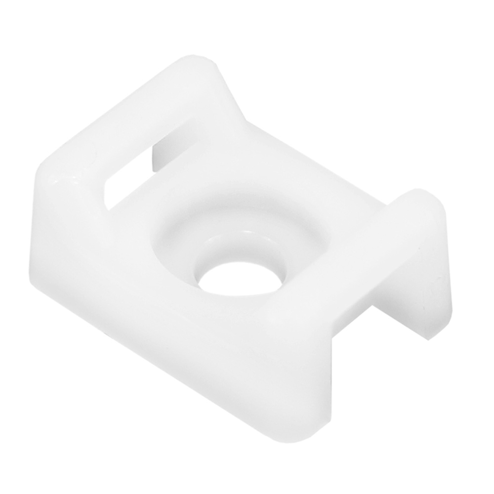 CTM3S10-100 Screw Down Cable Tie Mount with No.10 Screw Mount Method, Natural - Pack of 100