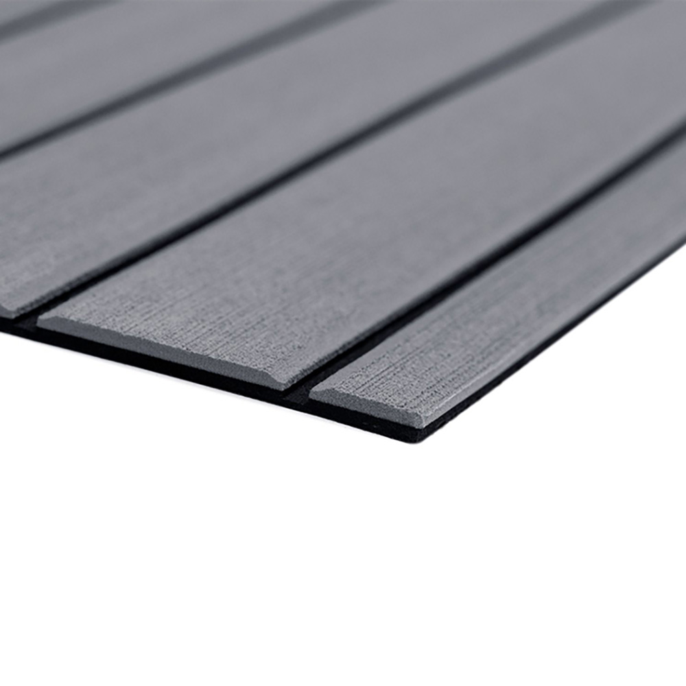 32279-80066 40 x 80 in. Teak Full Sheet with Brushed Texture - Storm Gray & Black