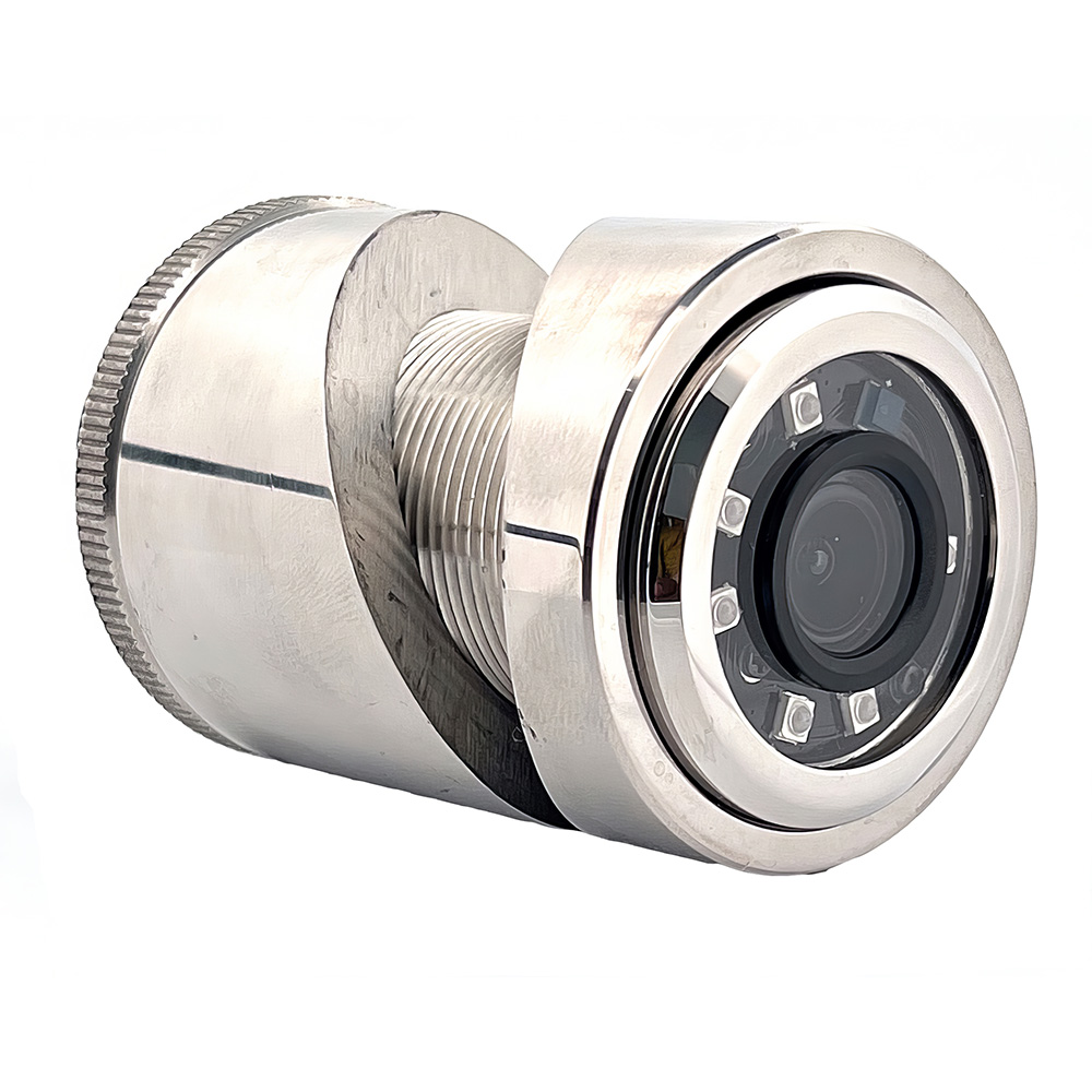 IRIS435-36 3MP Compact 316L Stainless Steel Thru-Hull Panel IP Camera - 3.6 mm Lens
