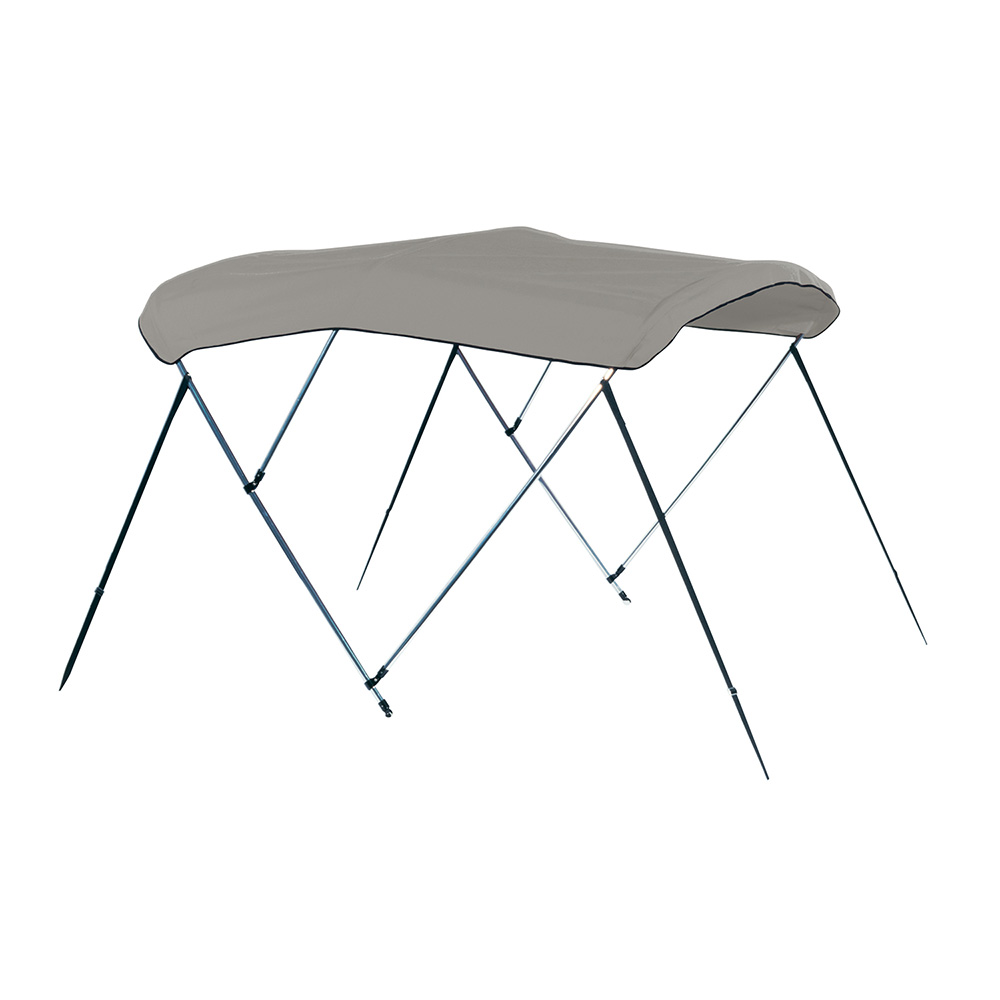 A8SQ4893UB-10 8 ft. 4-Bow Pontoon Bimini Top with Boot - Cadet Gray Acrylic