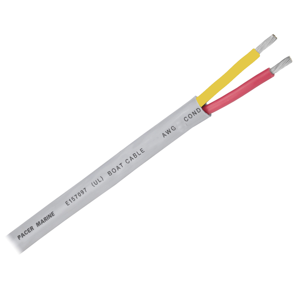 WR10-2RYW-500 10-2 AWG Round Safety Duplex Cable - Red & Yellow - 500 ft.