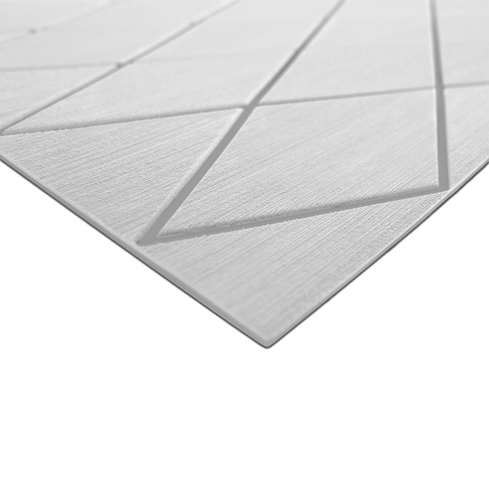 56411-80069 40 x 80 in. Two Color Diamond Full Sheet with Brushed Texture - Cool Gray & Storm Gray