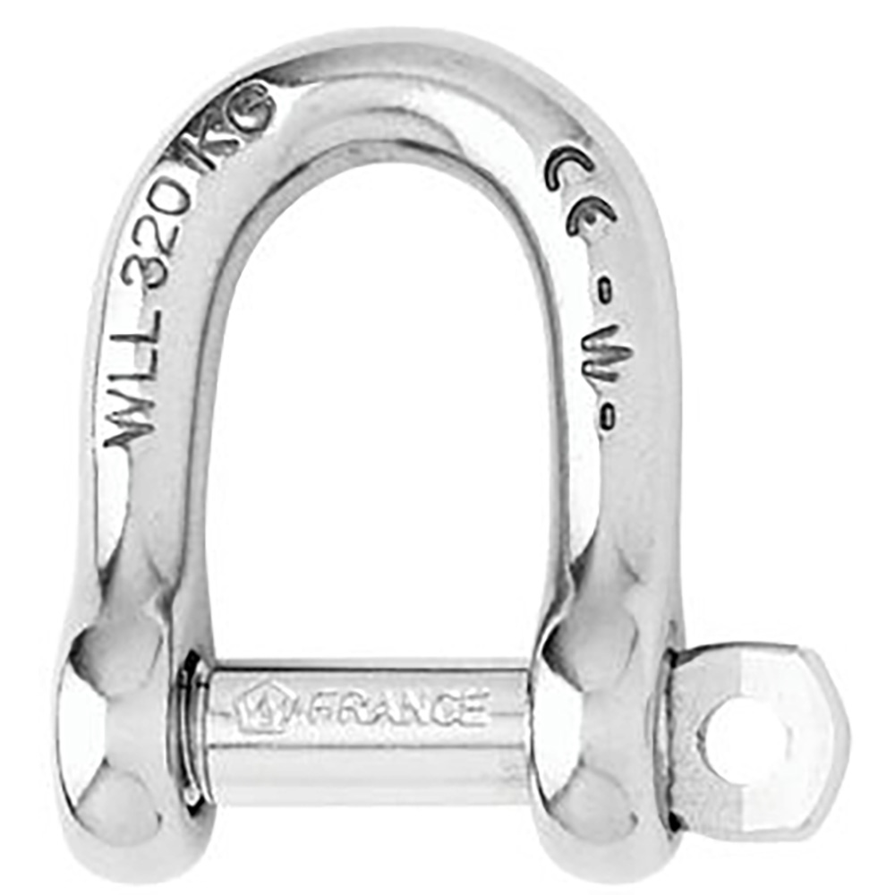 1207W 0.56 in. Not Self-Locking D Shackle - 14 mm Dia.