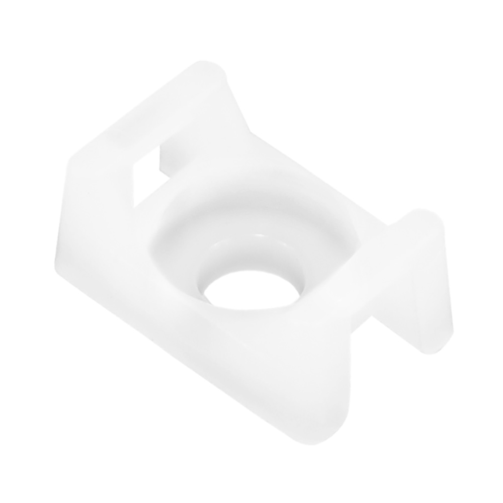 CTM2S8-100 Screw Down Cable Tie Mount with No.8 Screw Mount Method, Natural - Pack of 100