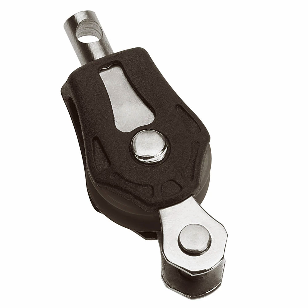 N00191 20 mm Plain Bearing Pulley Block with Single Swivel & Becket - Size 0