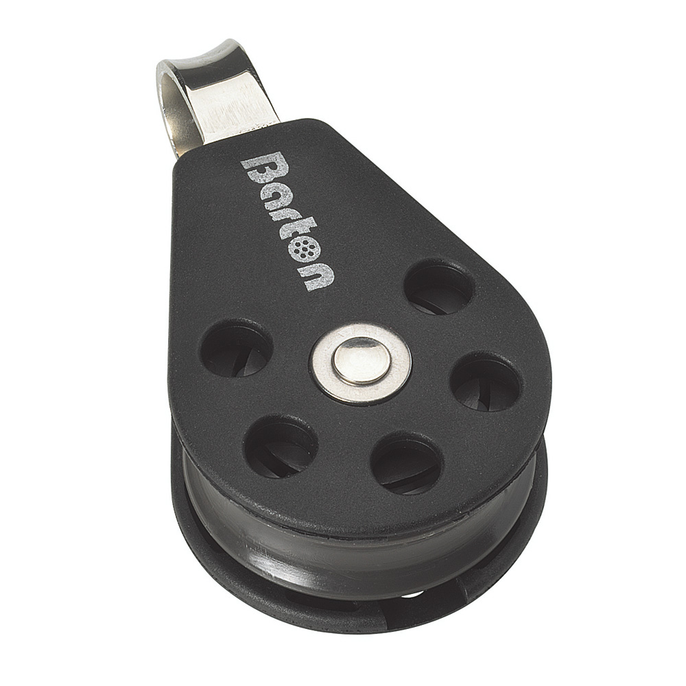 N03110 45 mm Plain Bearing Pulley Block Single with Fixed Eye - Size 3