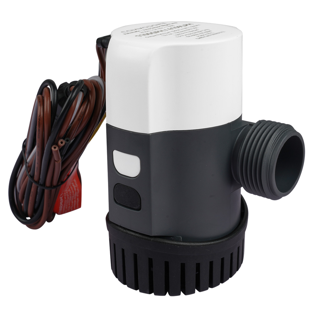 COMMODORE 2000 GPH / 24V B31-Series Automatic Electronic Bilge Pump – Dual-Outlet Compatibility | by West Marine