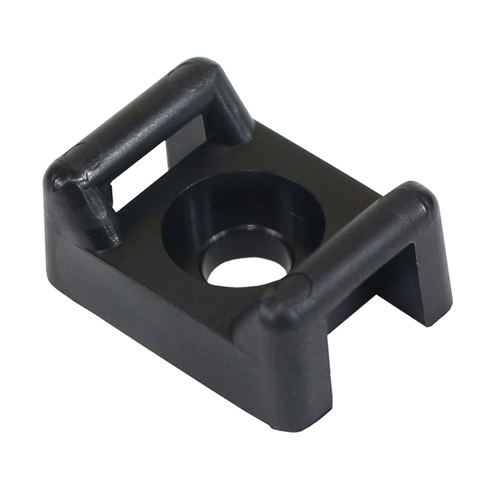 CTM3S10BK-100 Screw Down Cable Tie Mount with No.10 Screw Mount Method, Black - Pack of 100