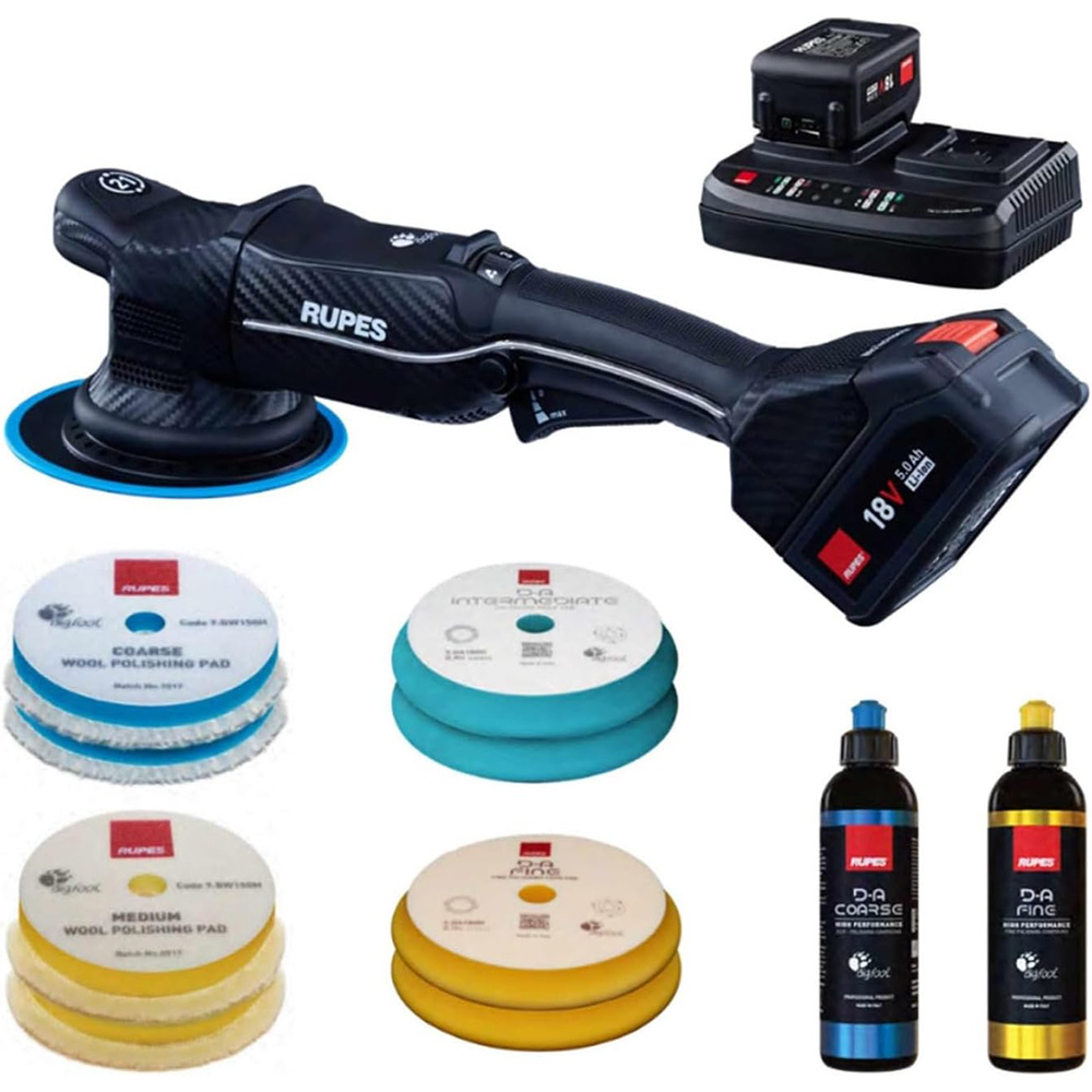 HLR21-CB2-BAS Random Orbital Polisher Bigfoot HLR21 iBrid Basic Kit