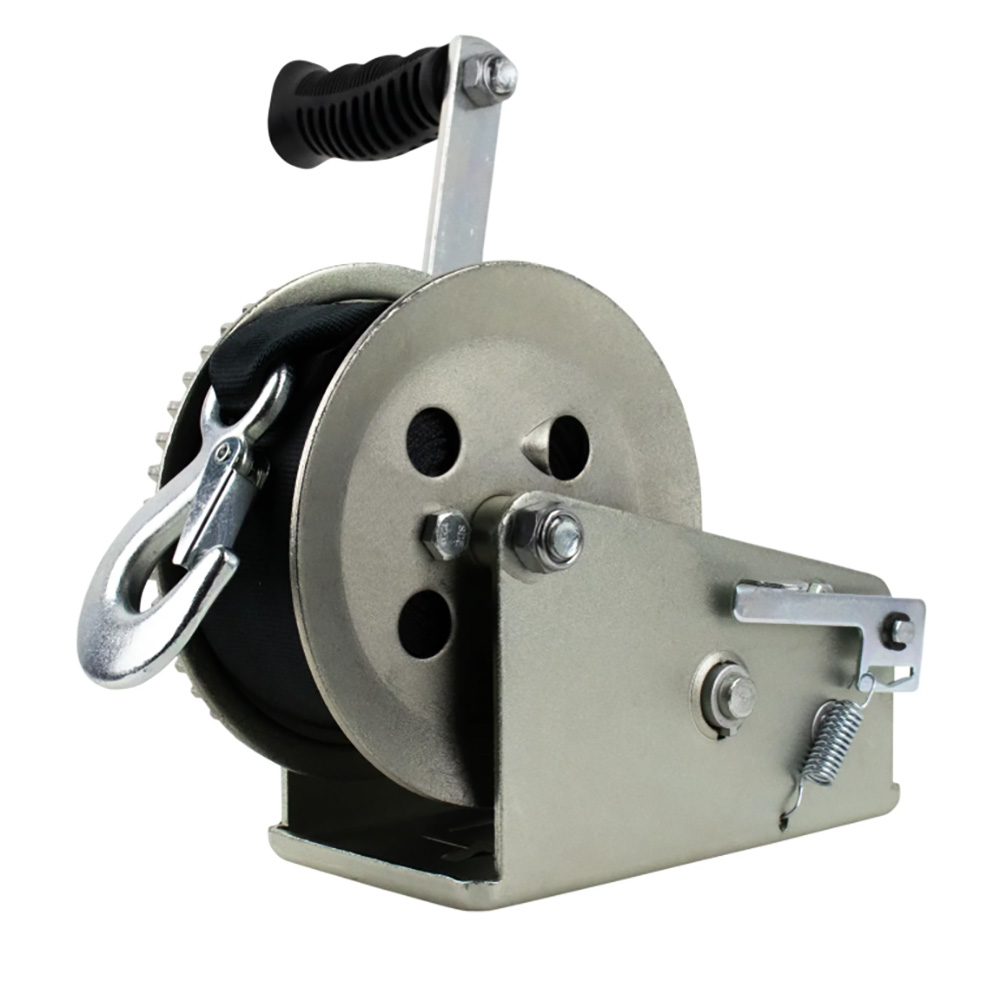 21500-W-2000-8-Z-R 2000 lbs Utility Series Winch with 2-Speed & 8 in. Crank Arm - Zinc
