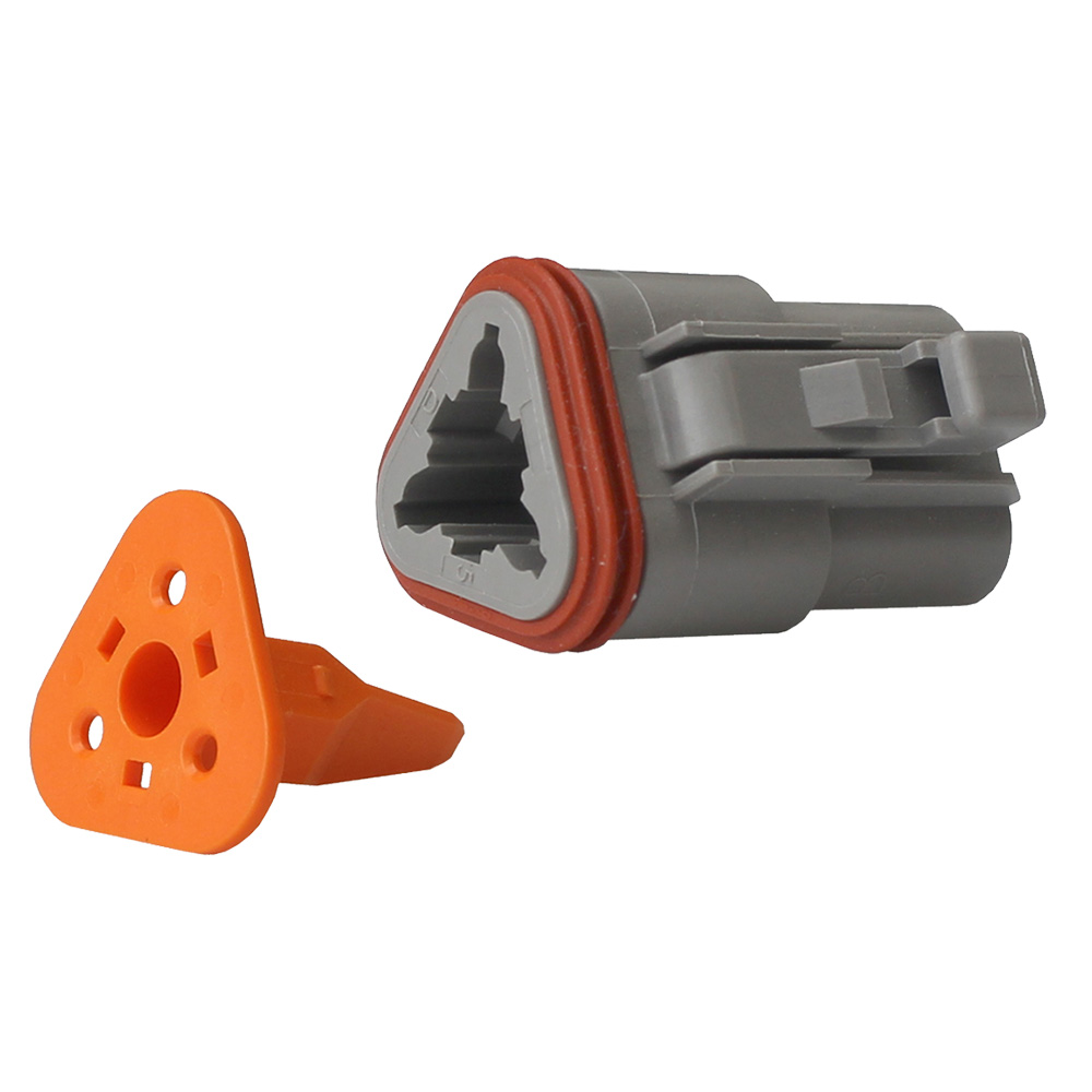 Pacer Marine DT Deutsch Plug and Wedge Lock Kit, 3 Position, 10 Pack | by West Marine