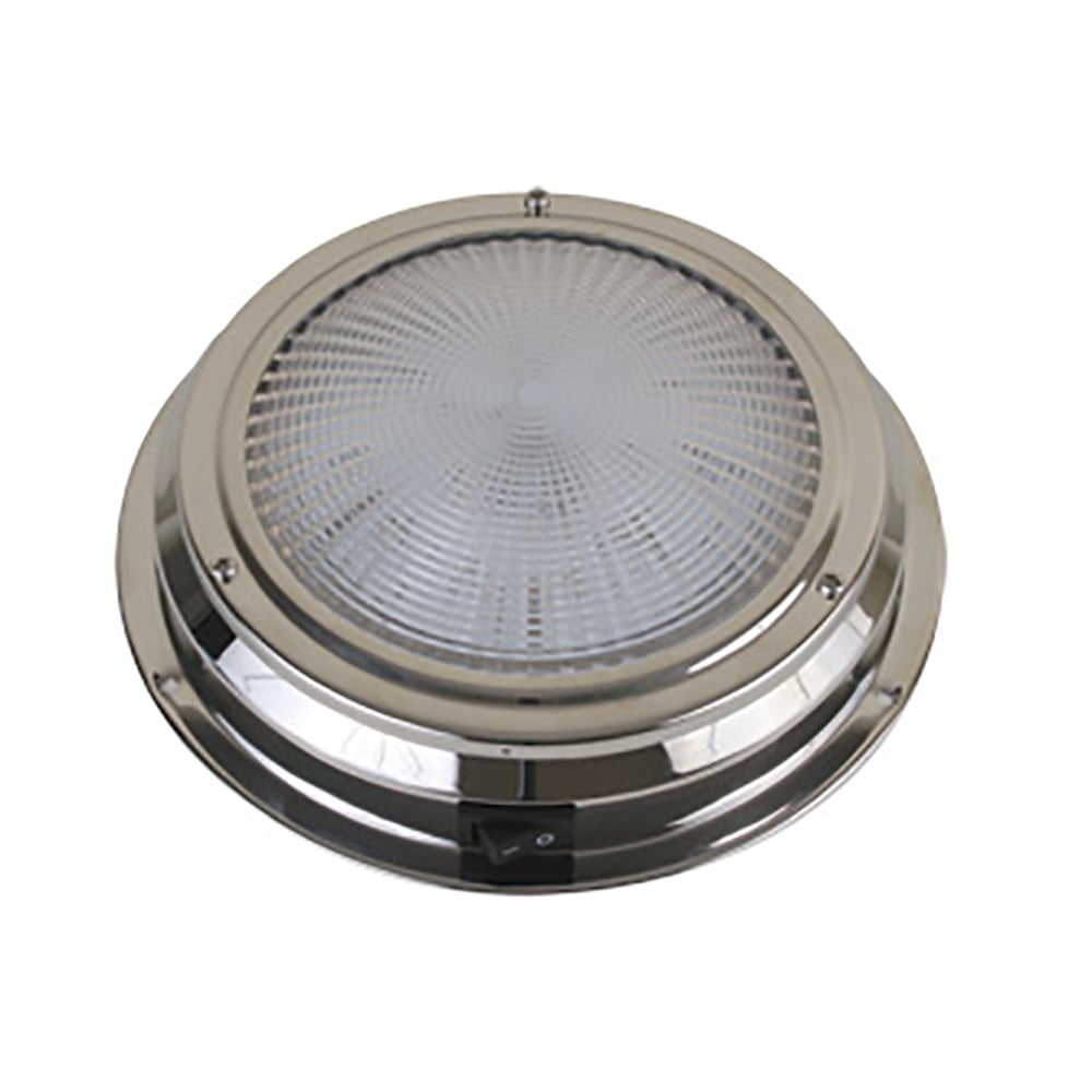 41324P 5.5 in. Stainless Steel LED Dome Light - Traditional