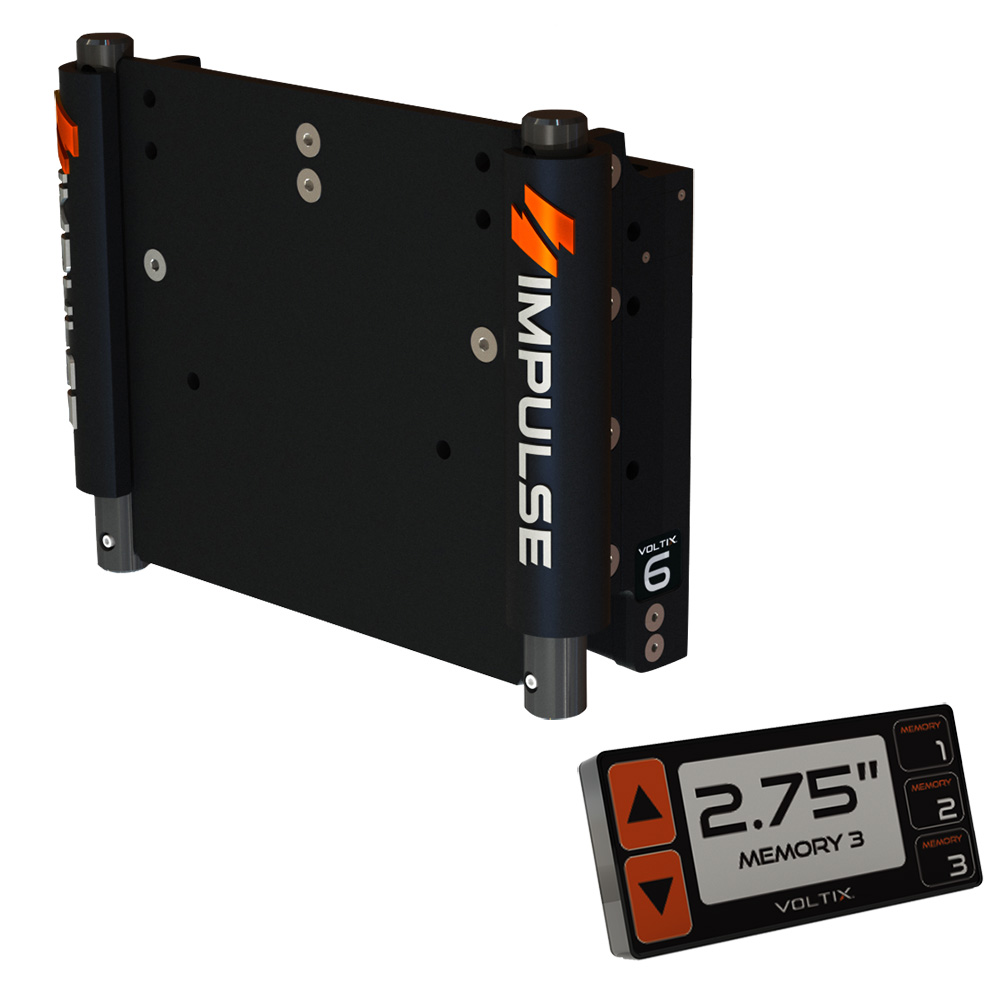 75050-B 6 in. Back Electric Jack Plate with Smart Control - Black Anodized
