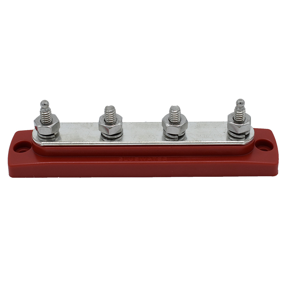 312303-B-025 Common Stud Busbar 4 Gang - Red