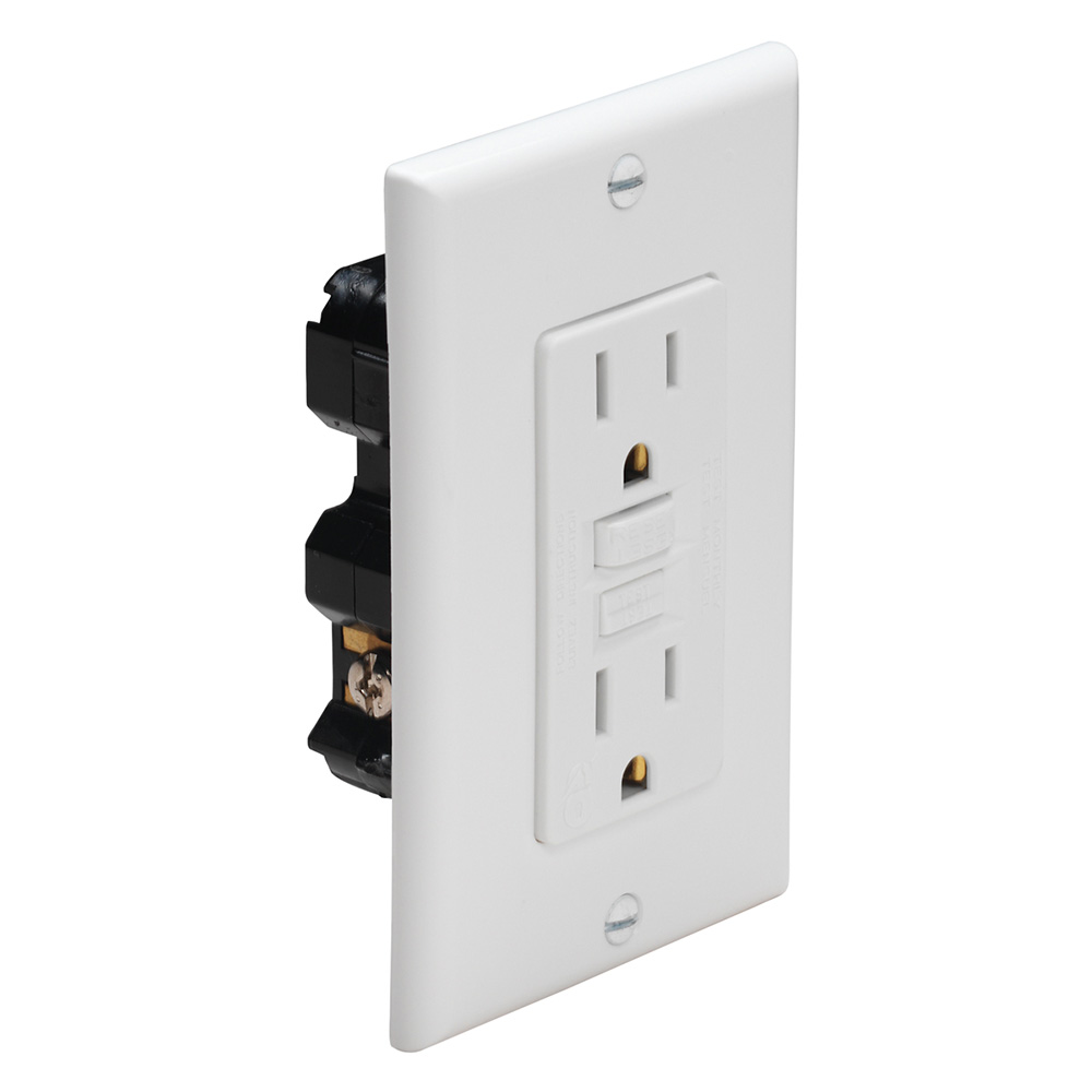1591-FI.WHITE Ground Fault Circuit Interrupter GFCI - White