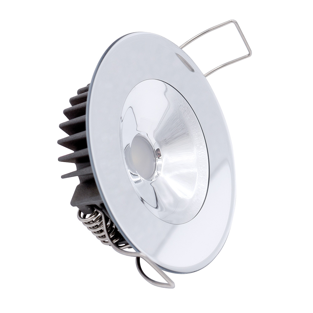 117145 Illusion Flush Mount LED Down Light with Spectrum RGBW - Warm White - Mirrored Housing