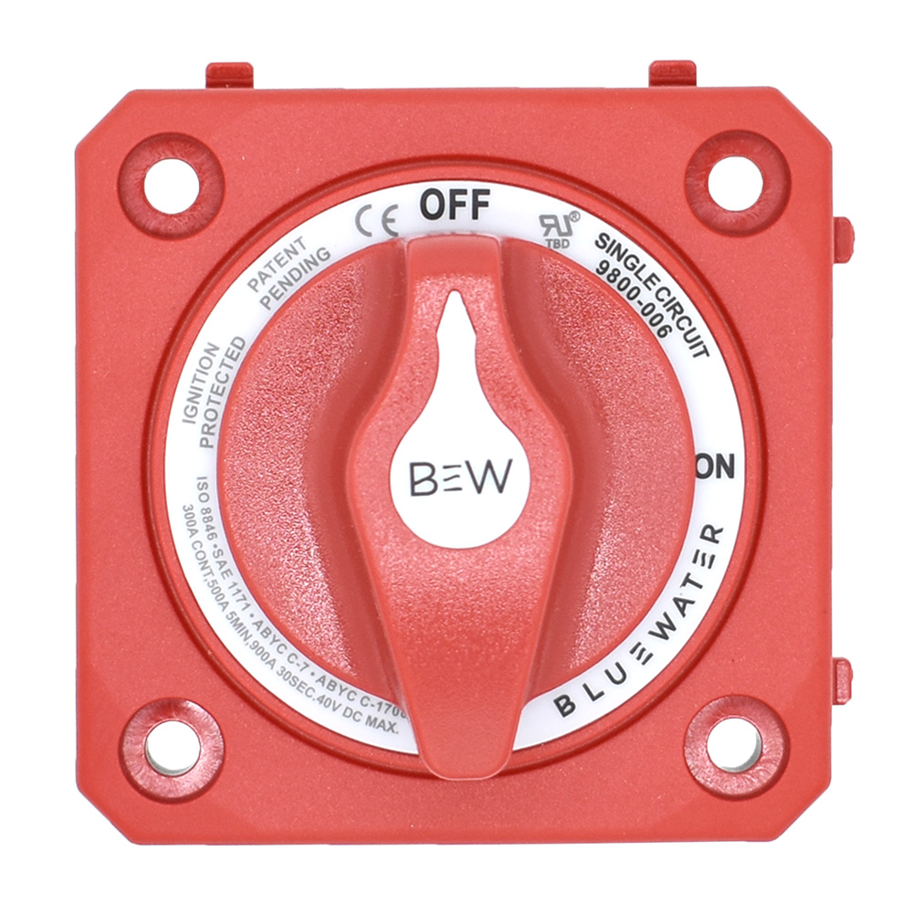 9800-006-10 On & Off Switch Battery Switch with Panel Mount - Red