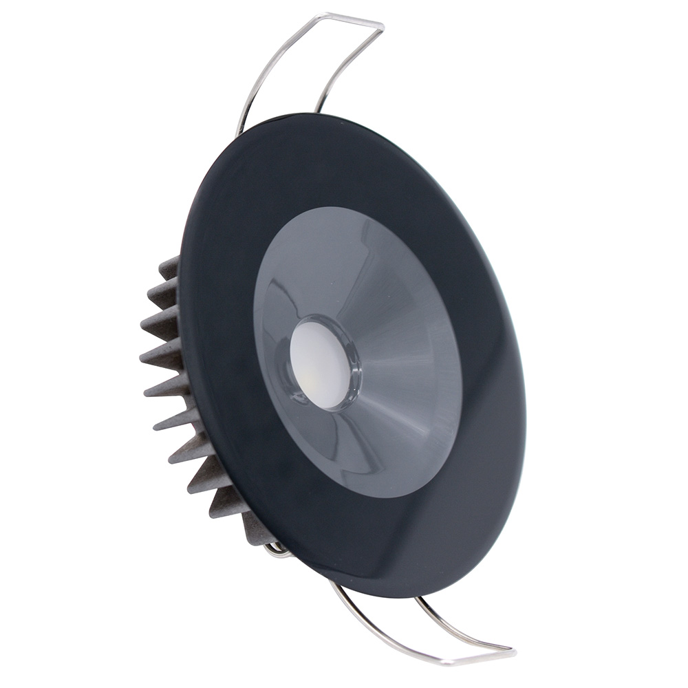 117155 Illusion Flush Mount LED Down Light with Spectrum RGBW - Warm White & Black Housing