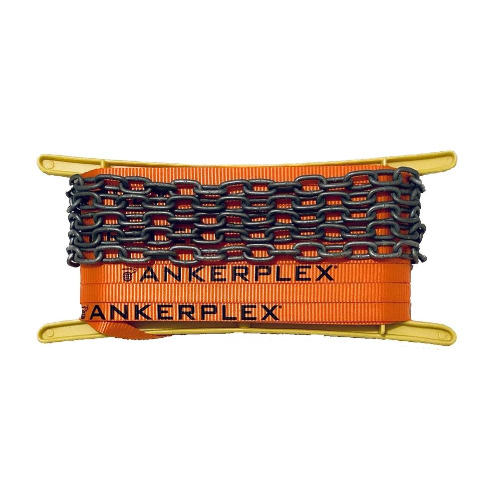 AFL25 Up to 15 ft. Flat Anchor Line with Chain for Vessels 75 ft. Plus 9 ft. Galvanized Chain on Storage Reel