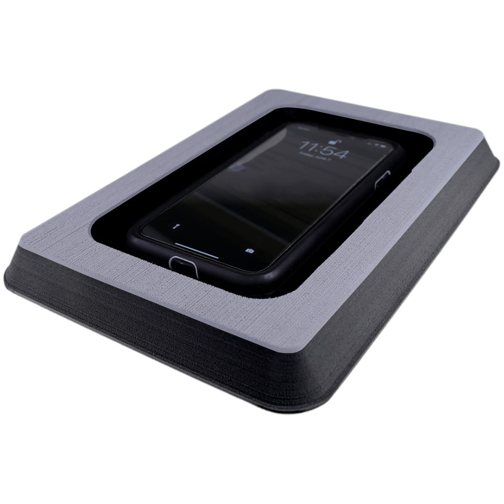 53617-80324 Single Cell Phone Dash Pocket - Storm Gray & Black