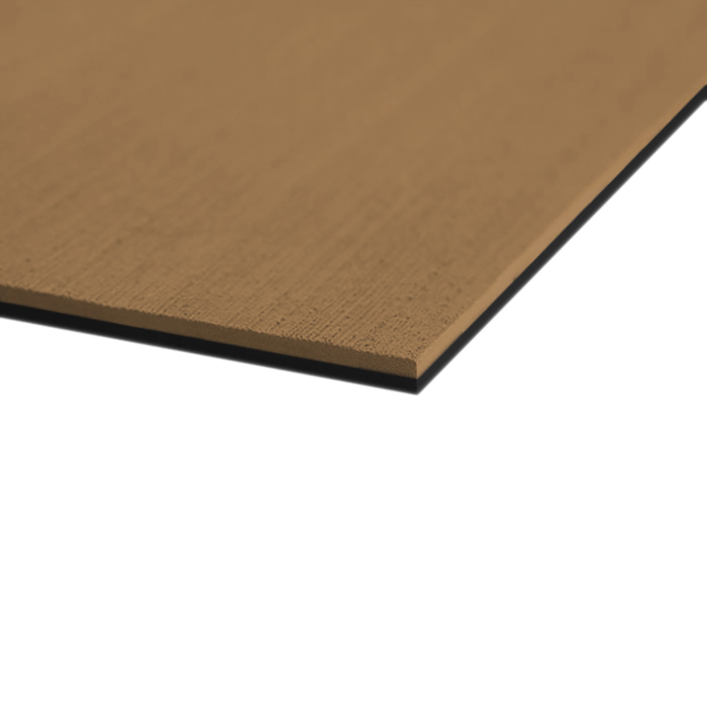 45225-80093 40 x 80 in. Two Color Full Sheet with Brushed Texture - Mocha & Black