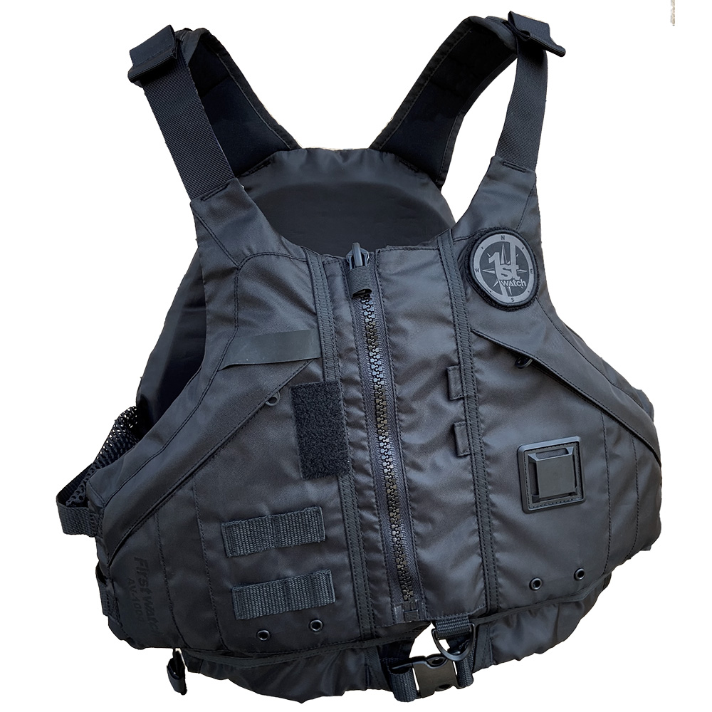 AV-1000-BK-XL-XXL Kayak Style Duty Personal Flotation Device, Black - Extra Large & 2XL