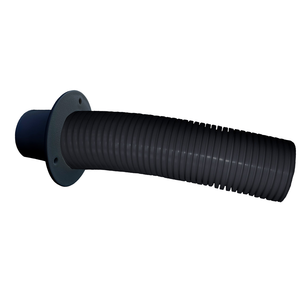 TFK-4 4 ft. Black Stern Flex Hose with Transom Flange