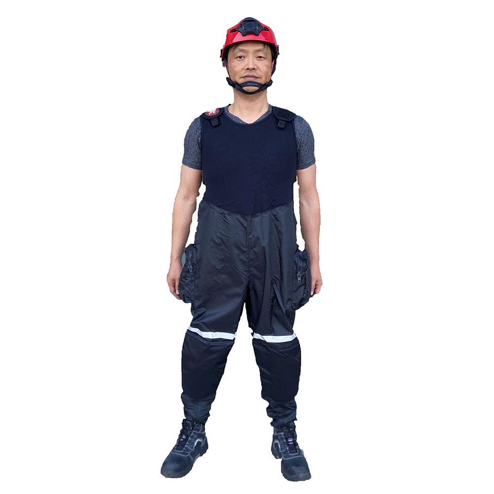 FRP-800 BK-L-XL Responder Utility Waders, Black & Gray - Large & Extra Large