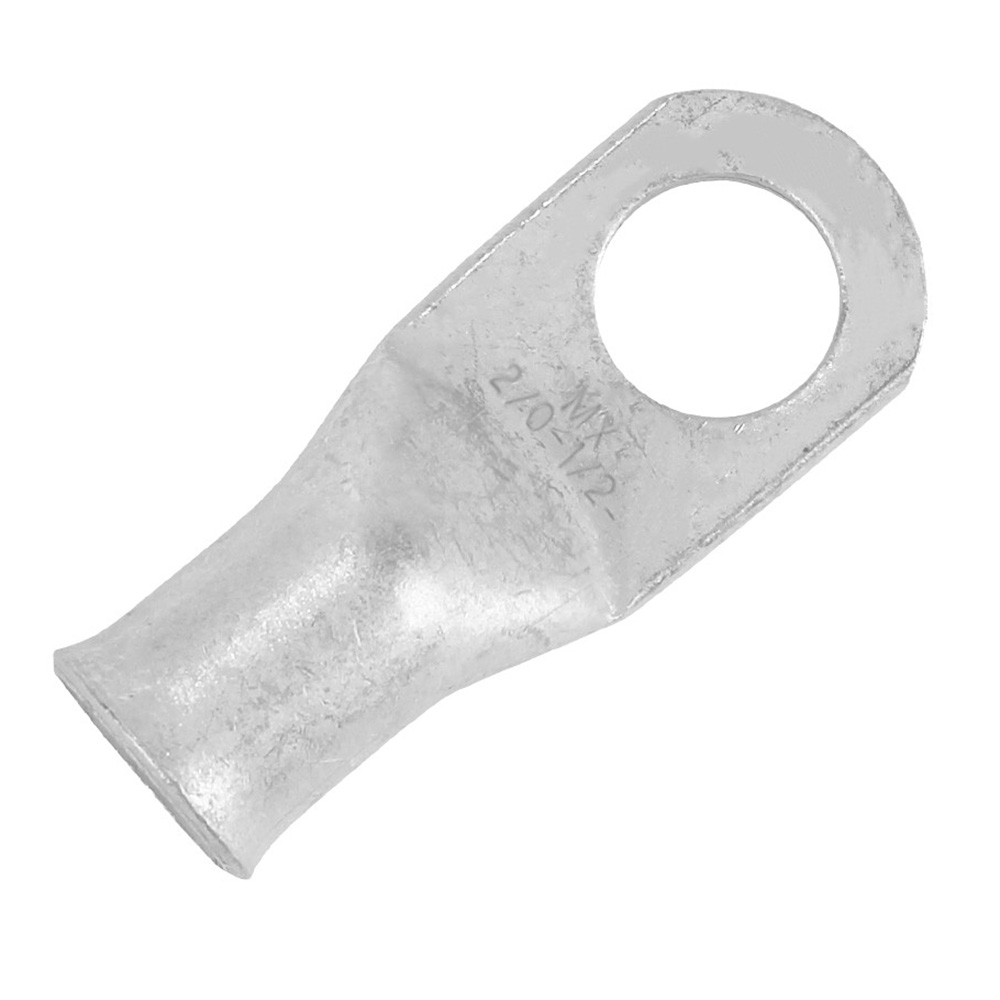 TAE2-0-12R-10 2-0 AWG Tinned Copper Lug Connector with 0.5 in. Stud Size - Pack of 10