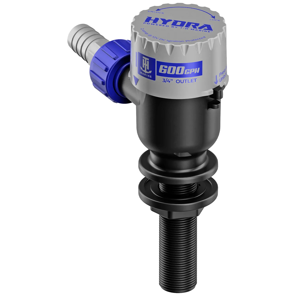 PMP-LWL6-DP Hydra Livewell Pump - 600 GPH - 12V - Long Nozzle