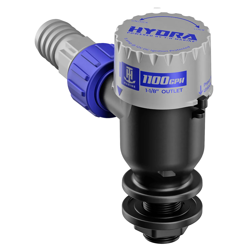 PMP-LWS11-DP Hydra Livewell Pump - 1100 GPH - 12V - Short Nozzle