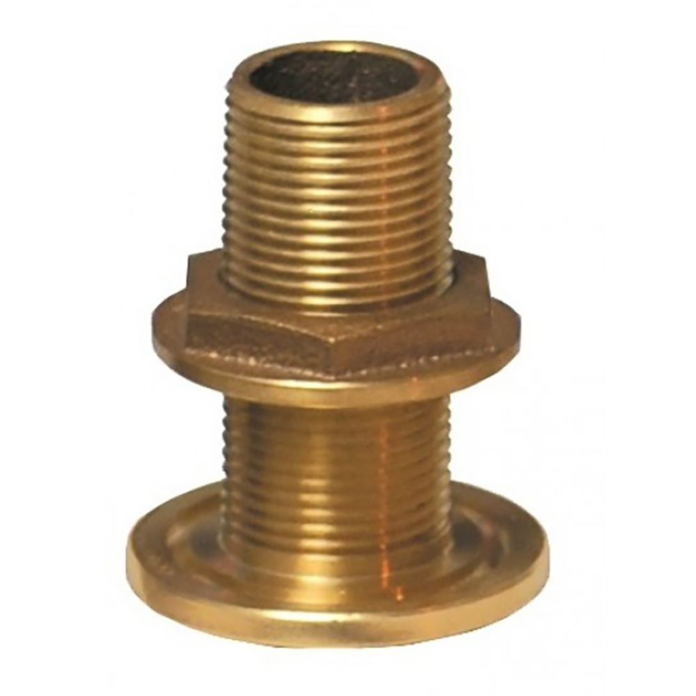 TH-2500-W 2.5 in. Bronze Thru-Hull Fitting with Nut