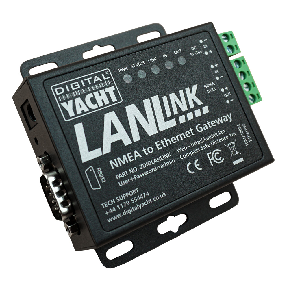 ZDIGLANLINK LAN Link NMEA 0183 to Ethernet Gateway