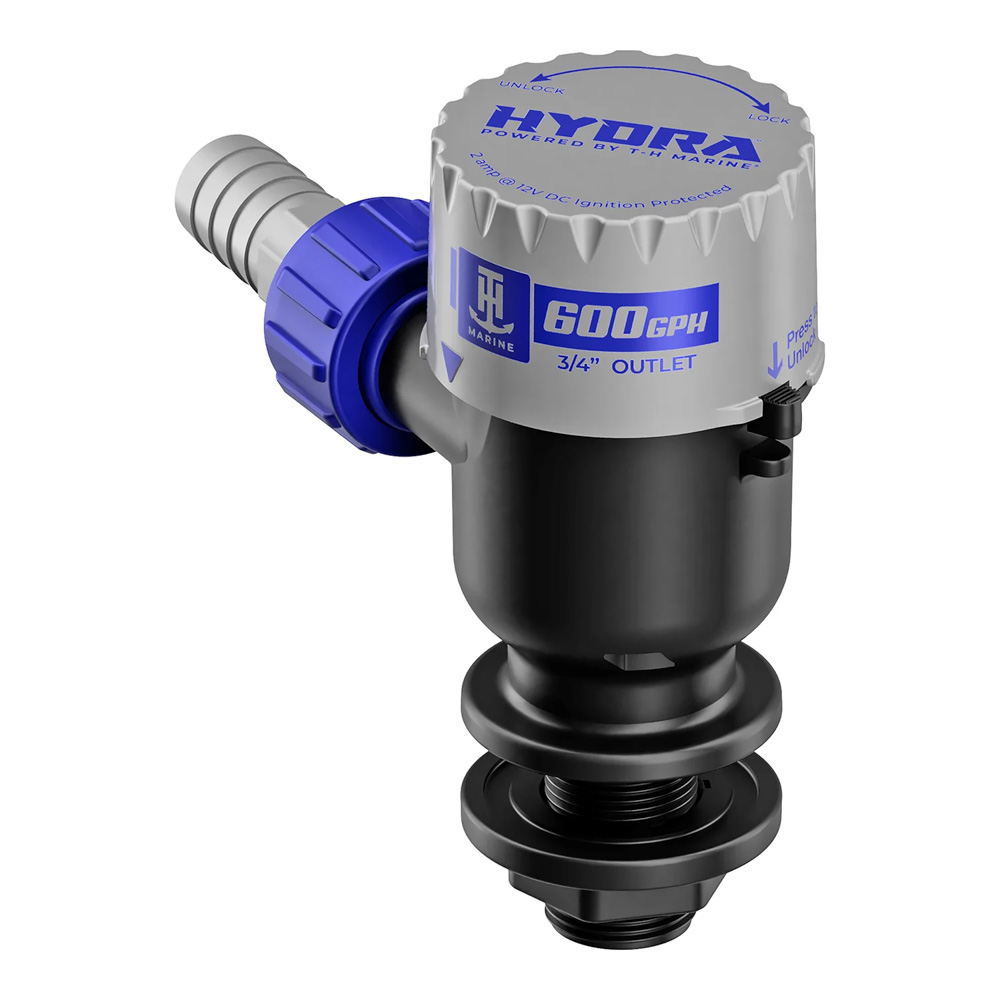 PMP-LWS6-DP Hydra Livewell Pump - 600 GPH - 12V - Short Nozzle