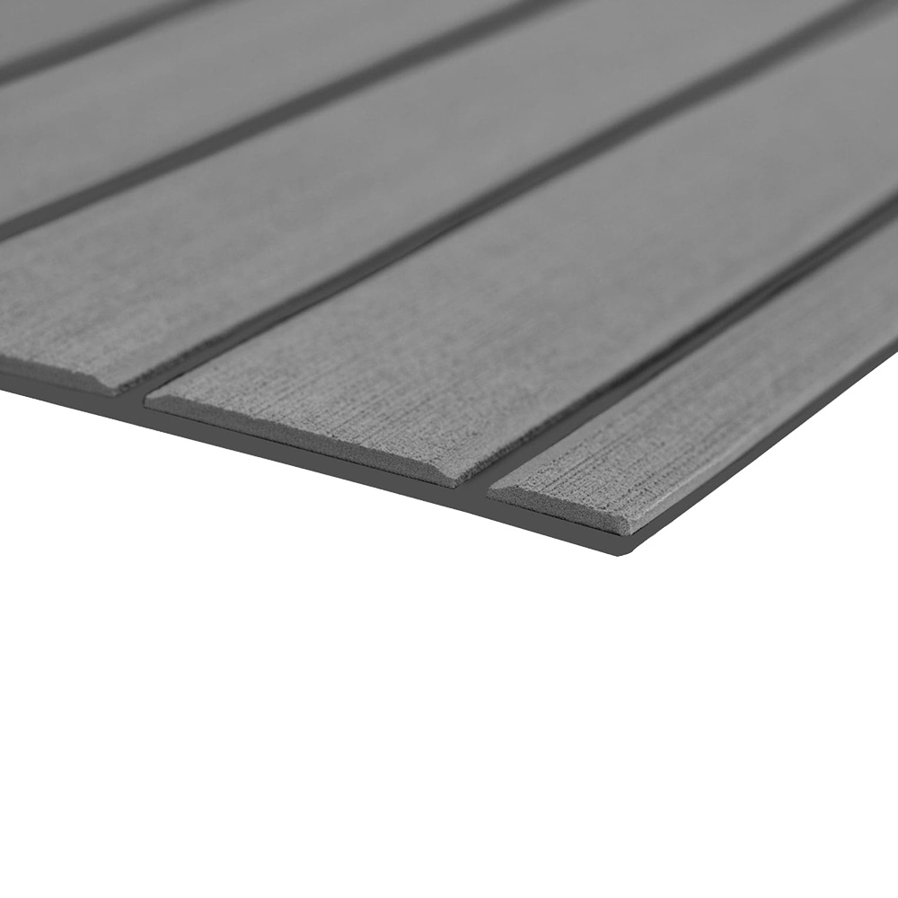 32279-81029 40 x 80 in. Teak Full Sheet with Brushed Texture, Storm Gray & Dark Grey